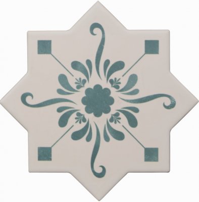  Керамическая плитка BECOLORS STAR 13,25X13,25 DEC. STENCIL LAGOON от Cevica