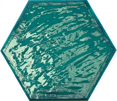  КЕРАМОГРАНИТ RAIN AQUAMARINE ЗЕЛЕНЫЙ HEX 19,8x22,8 от PRISSMACER