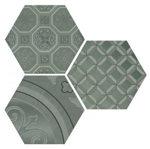 Керамическая плитка Керамическая плитка Dec. Vodevil grey 3 pz/ 3шт/комп. от CIFRE CERAMICA