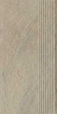  Ступень прямая Ceramika Paradyz Эримайт кремовая структурная B1a 30x60 (1,44) от CERAMICA PARADYZ