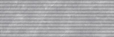 Керамическая плитка Андора 349 Gray  32,5x100 Плитка настенная рельеф горизонтальный от EUROTILE