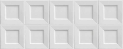  Black & White Cubic White 20х50 стена от IBERO-KERABEN