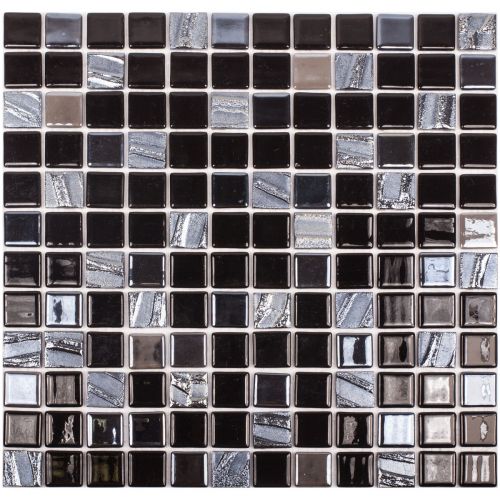  Astra Black 31.7x31.7 стеклянная мозаика от VIDREPUR