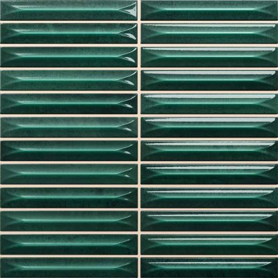  КЕРАМИЧЕСКАЯ ПЛИТКА NAIROBI ARROW GREEN ЗЕЛЕНЫЙ 1,5X10 20x20 от CERAMICA VILAR ALBARO