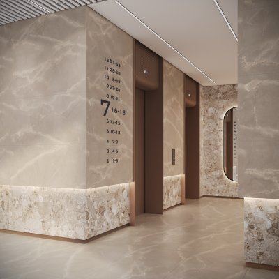  Керамогранит Soft Beige Stone Satin Carving от BUONО CERAMICA