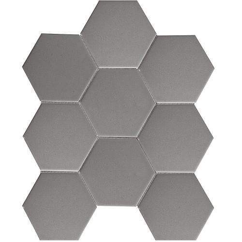 156 Geometry Hexagon Big Grey Matt 29.5x26.5 мозаика от STAR MOSAIC