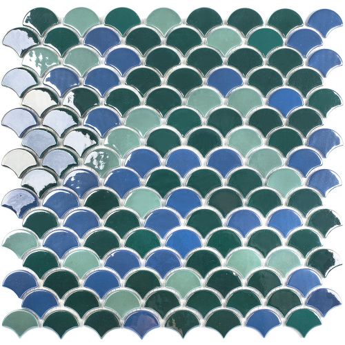 Soul Green Mix 30.7x31.7 стеклянная мозаика от VIDREPUR
