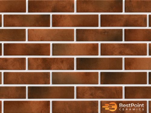 Керамогранит Retro Brick Chili 6.5x24.5 стена от BEST POINT CERAMICS