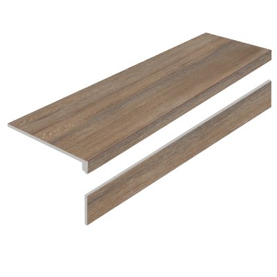 Керамогранит Amazon Wood Natural 32x120 Matt Ступень с подступенником от STARO
