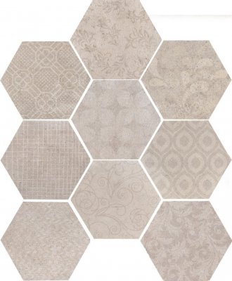  Керамическая плитка ESAGONA FABRIC SHABBY CHIC 24x27,7  (56 B) от CIR