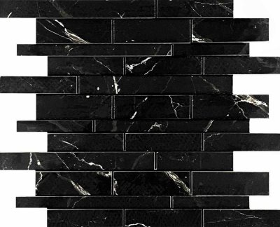 Мозаика Mosaic Estrada Mosaic Nero Brick Bone Mix от VELSAA