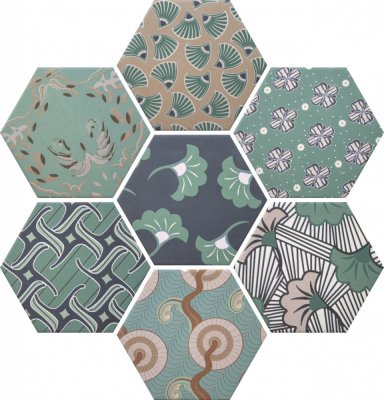  Керамическая плитка GOOD VIBES MIX DECO. 15X15 (HEX.) от Cevica