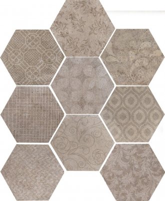  Керамическая плитка ESAGONA FABRIC NATURAL 24x27,7  (56 B) от CIR