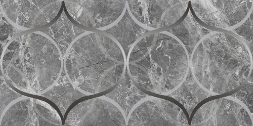 Плитка Crystal Resonanse Декор серый 30х60 от LAPARET