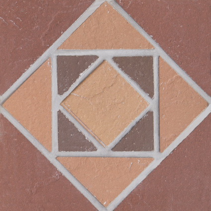  Вставка мозаичная из клинкера (на сетке)  Square/Квадрат 15x15 от ЭКОКЛИНКЕР
