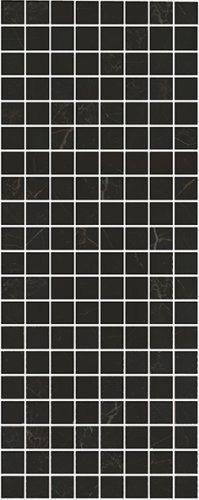 Плитка Алькала Декор черный мозаичный MM7204 20х50 от KERAMA MARAZZI