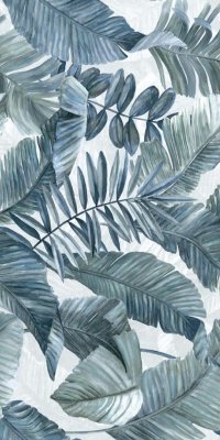  Керамическая плитка 60X120 TOUCH EVO DEC. TROPICAL BLUE RETT от LA FENICE