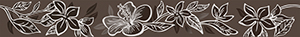  Elissa marrone fiore 6.2x50.5 бордюр от КЕРЛАЙФ