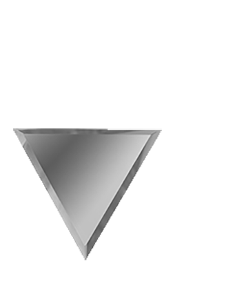 Плитка Зеркальная серебряная плитка ПОЛУРОМБ внутренний РЗС1-02(вн) 30х25,5 от ДСТ