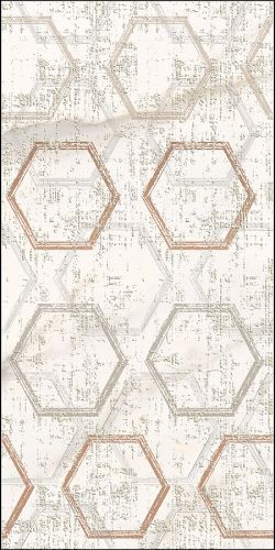  Apulia Oro Hexagone 31.5x63 декор от AZORI