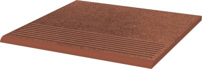  Ступень прямая Ceramika Paradyz Таурус коричневая B1a 30x30 (1,17) от CERAMICA PARADYZ