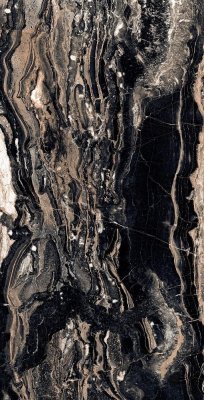  Керамическая плитка 60x120 GALAXY BLACK HIGH GLOSSY от BLUEZONE