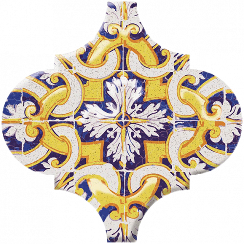 Плитка Арабески Майолика Декор орнамент OP\A159\65000 6,5х6,5 от KERAMA MARAZZI