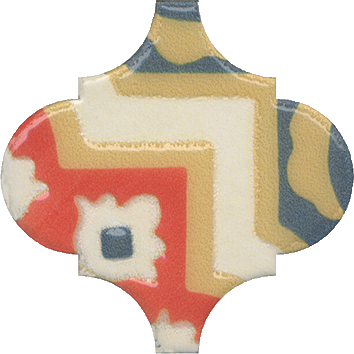 Плитка Арабески Майолика Декор орнамент OS\A41\65000 6,5х6,5 от KERAMA MARAZZI