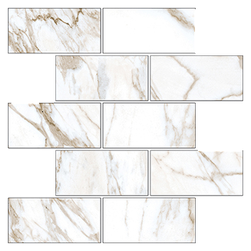 Керамогранит Marble Trend Мозаика K-1001/MR/m13/30,7x30,7 Calacatta от KERRANOVA