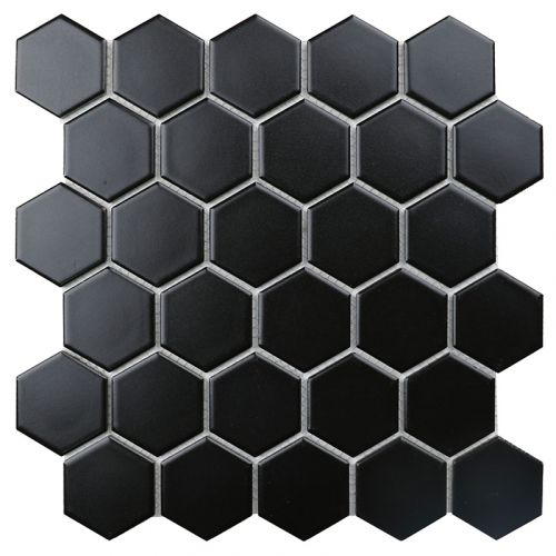 156 Geometry Hexagon Small Black Matt 27.8x26.5 мозаика от STAR MOSAIC