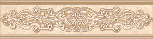 Керамическая плитка Керамическая плитка Бордюр 31.5*8 IMPERIAL D'ARTE CREMA от КЕРЛАЙФ