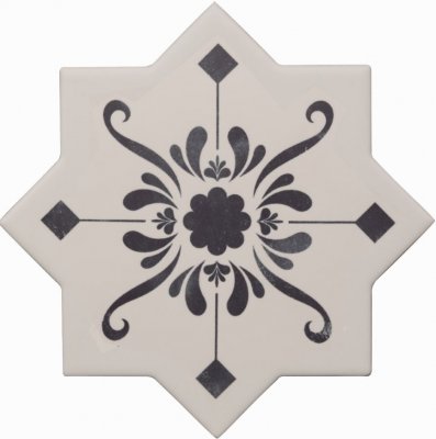  Керамическая плитка BECOLORS STAR 13,25X13,25 DEC. STENCIL NAVY от Cevica