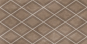 Керамическая плитка Декор 31.5*63 CLASSICO AMANI ROMBI MARRON 1c