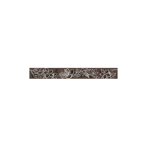 Керамическая плитка Керамическая плитка Бордюр 50.5*6.2 ELISSA MARRONE FIORE 1c от КЕРЛАЙФ