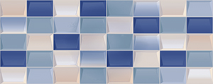  Elissa mosaico blu 20.1x50.5 стена от КЕРЛАЙФ