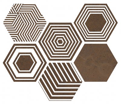  Керамогранит PIER17 Hexa Copper 23,2x26,7 от ITT Ceramic