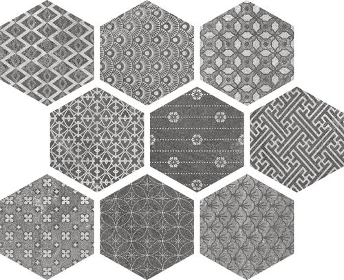  Soft Hexagon Kendo mix Grey 23x26 от APE