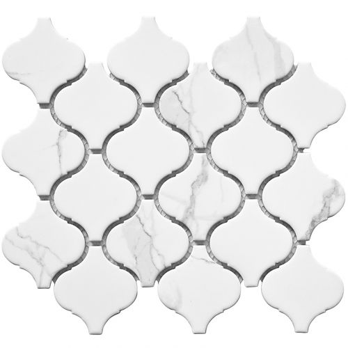 156 Shapes Latern Carrara Matt 28x24.6 мозаика от STAR MOSAIC