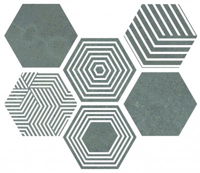  Керамогранит PIER17 Hexa Turquoise 23,2x26,7 от ITT Ceramic