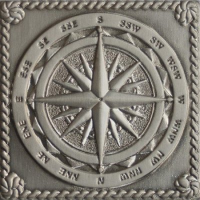  Windrose Satined silver (серебро сатинированная) 5х5 от 