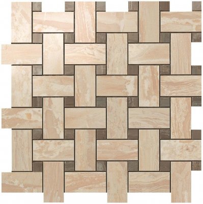  S.M. Вудстоун Шампань Мозаика Твист 30.5х30.5/ S.M. Woodstone Champagne Twist Mosaic от 
