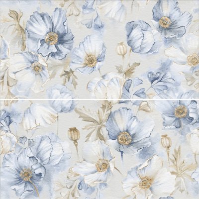 Elite Bluebell Decor A+B 60x120 Matt 2 шт в комплекте керамогранит толщина 5мм от STARO SLIM