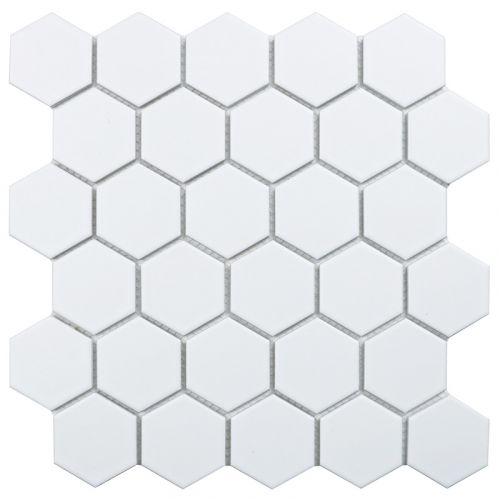 156 Geometry Hexagon Small White Matt 27.8x26.5 мозаика от STAR MOSAIC