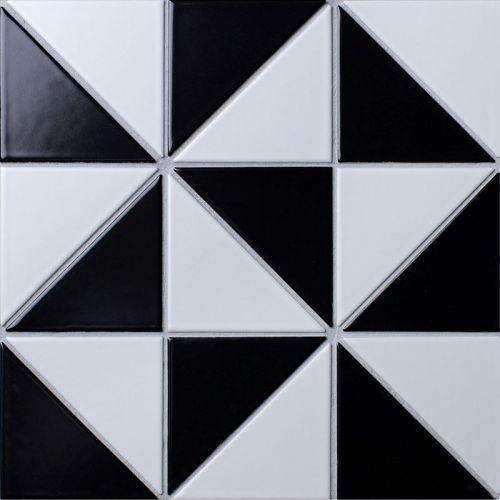 156 Geometry Triangolo Chess Matt 27.85x27.85 мозаика от STAR MOSAIC