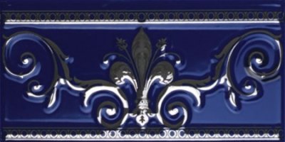  Керамическая плитка CENEFA NOBLESSE COBALTO SILVER 20X10 от APE