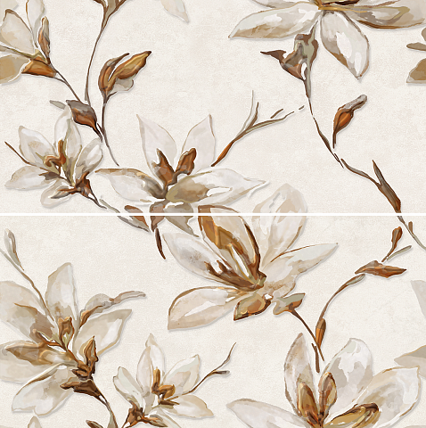Керамическая плитка Palladio Ivory 63x63 панно от AZORI