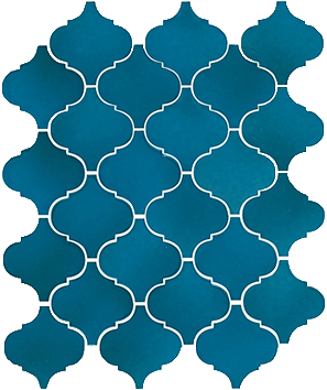 Плитка Арабески Майолика синий 65007 26х30 от KERAMA MARAZZI
