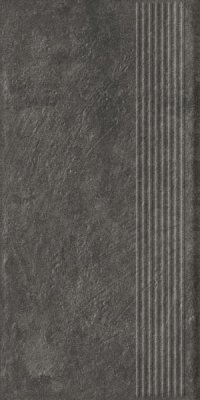  Ступень прямая Ceramika Paradyz Карризо Базальт структурная B1a 30x60 (1,44) от CERAMICA PARADYZ