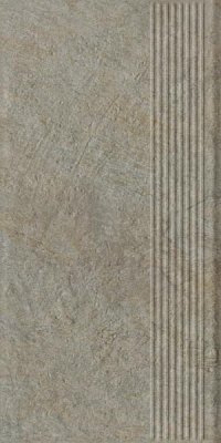  Ступень прямая Ceramika Paradyz Эримайт тауп структурная B1a 30x60 (1,44) от CERAMICA PARADYZ